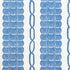 Coralline fabric in blue color - pattern number 177780 - by Schumacher in the Nautilus collection