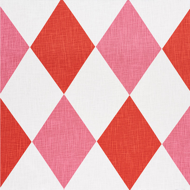 Maximus fabric in red and pink color - pattern number 177801 - by Schumacher in the Nautilus collection