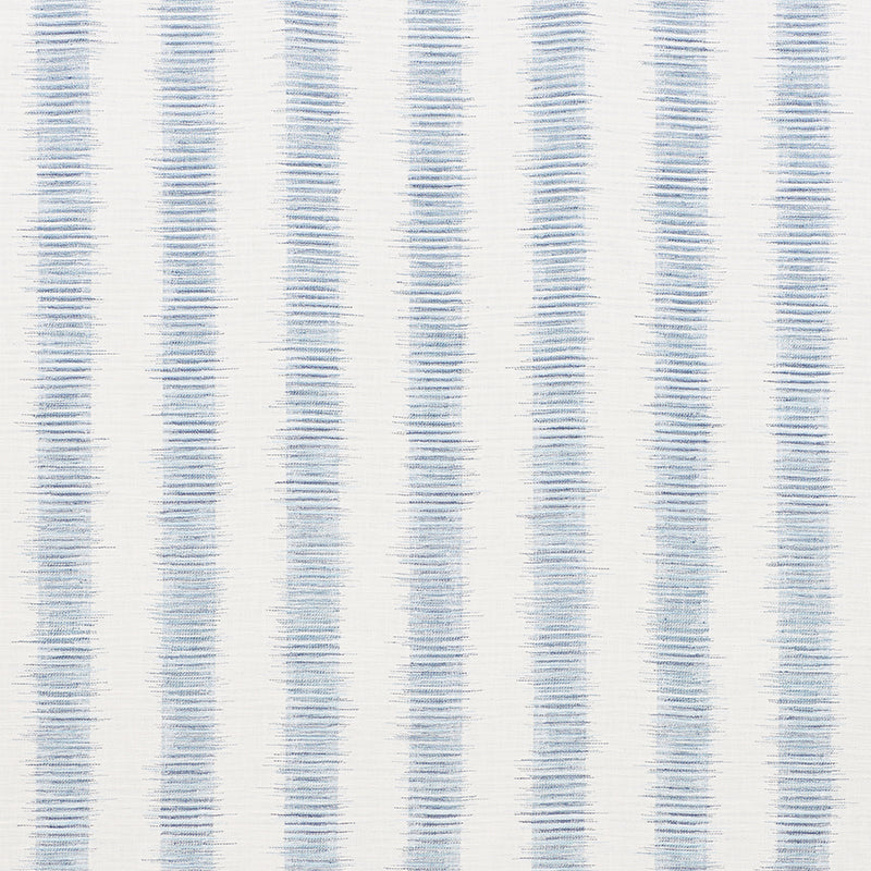 Attleboro Ikat fabric in blues color - pattern number 177810 - by Schumacher in the Chambray collection