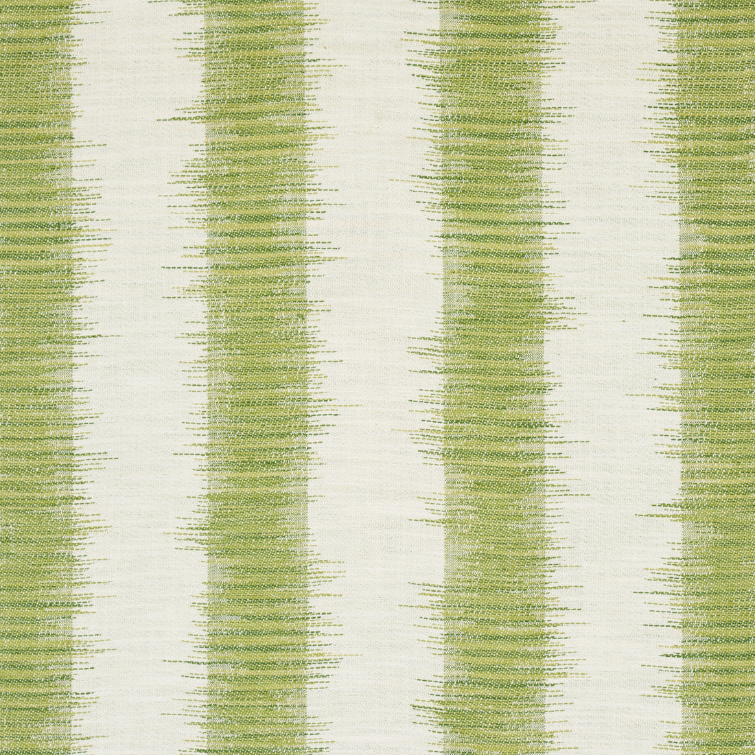 Attleboro Ikat fabric in green color - pattern number 177814 - by Schumacher in the Stripes Revisits collection