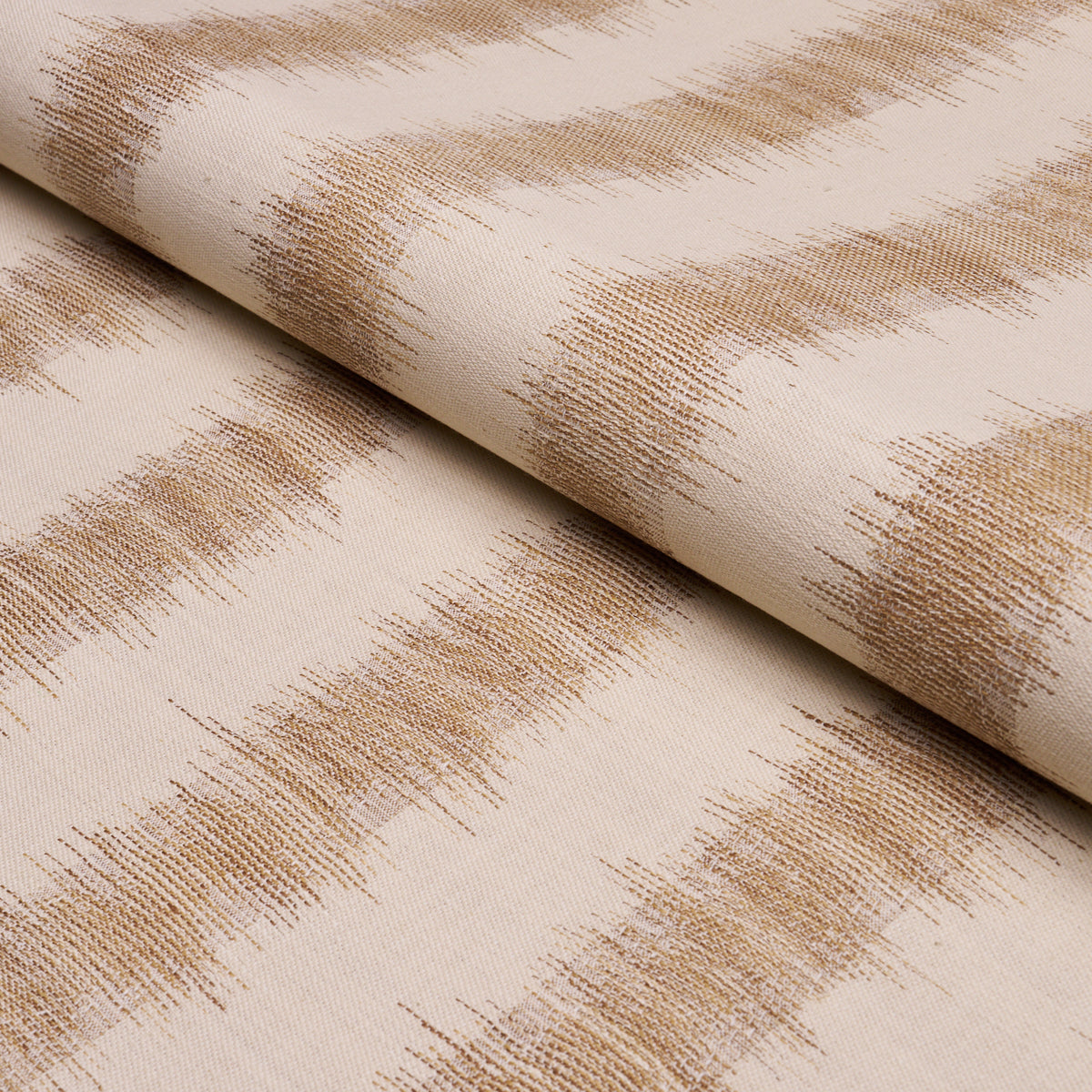 Attleboro Ikat fabric in fawn color - pattern number 177816 - by Schumacher in the Prairie collection