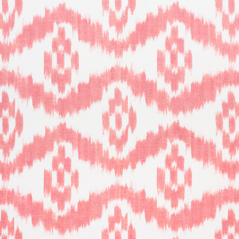Madaket Ikat fabric in rose color - pattern number 177822 - by Schumacher in the Ikat Collection collection