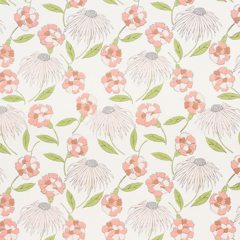 Bouquet Toss fabric in fawn color - pattern number 177850 - by Schumacher in the Celerie Kemble collection