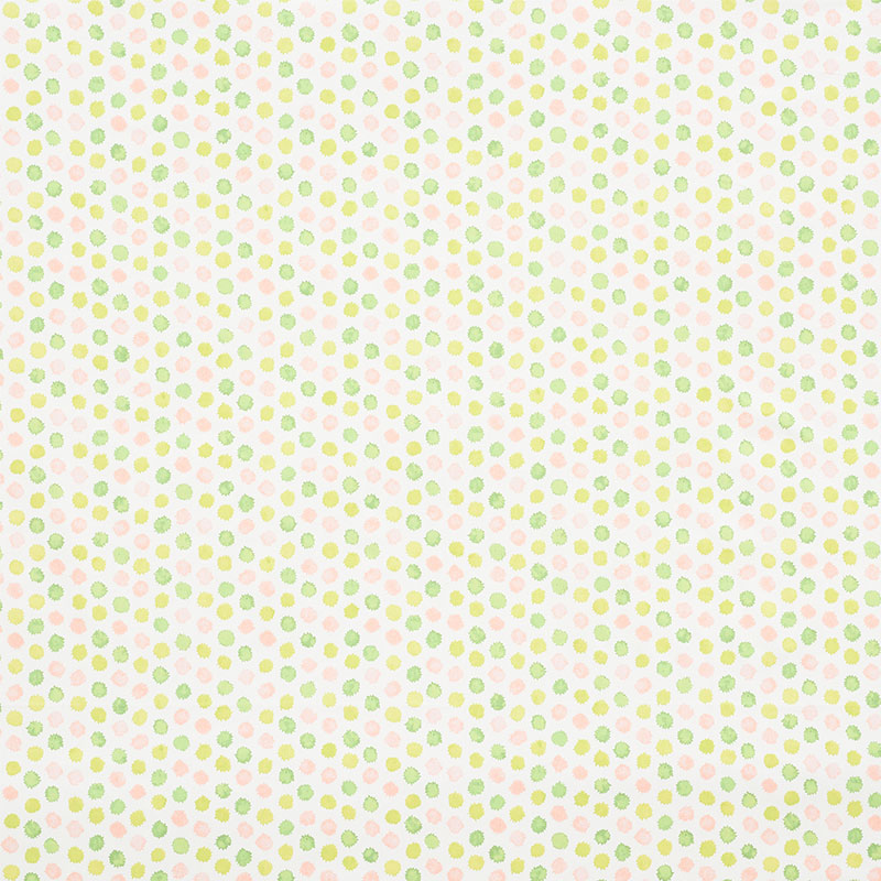 Mini Bursts fabric in pink and leaf color - pattern number 177871 - by Schumacher in the Celerie Kemble collection
