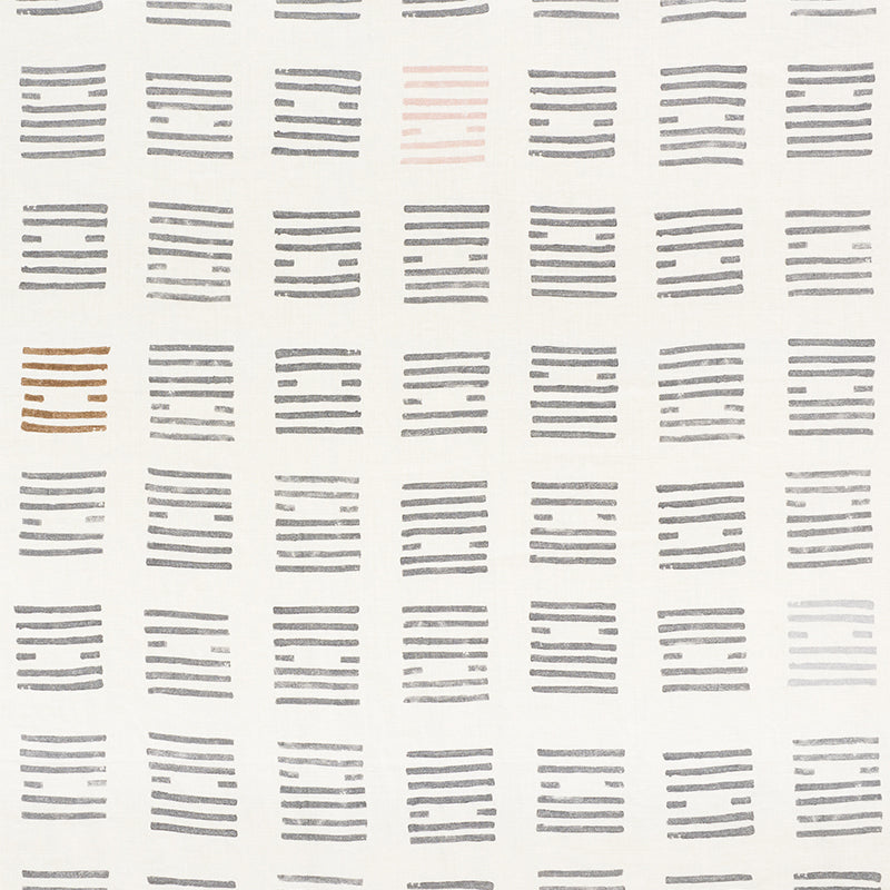 Tiasquam fabric in charcoal color - pattern number 177882 - by Schumacher in the Caroline Z Hurley collection