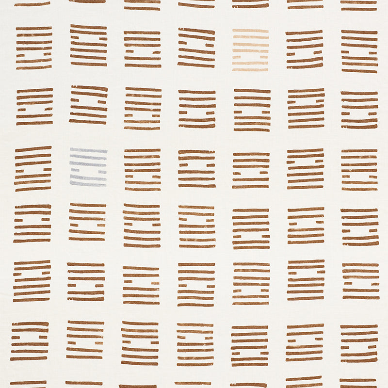 Tiasquam fabric in teak color - pattern number 177883 - by Schumacher in the Caroline Z Hurley collection