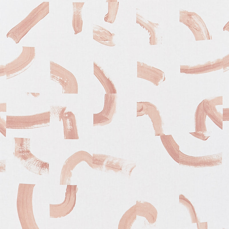 Sepiessa fabric in coral color - pattern number 177891 - by Schumacher in the Caroline Z Hurley collection