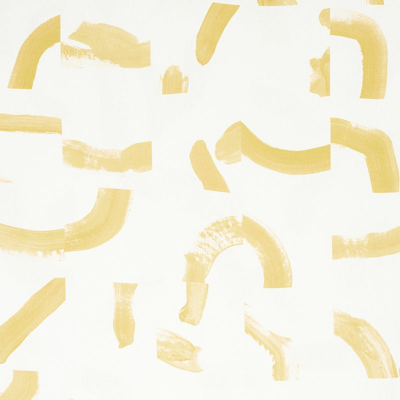 Sepiessa fabric in yellow color - pattern number 177895 - by Schumacher in the Caroline Z Hurley collection