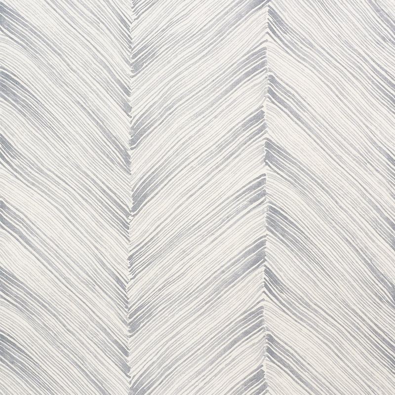 Harmony fabric in silver color - pattern number 177940 - by Schumacher in the Porter Teleo collection