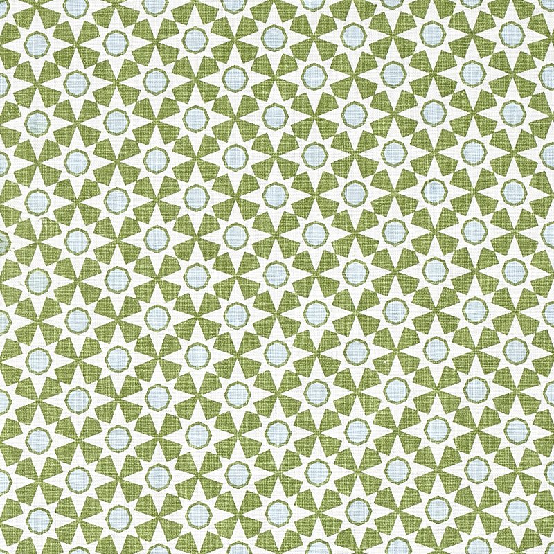 Serendipity fabric in green color - pattern number 177961 - by Schumacher in the Clique collection