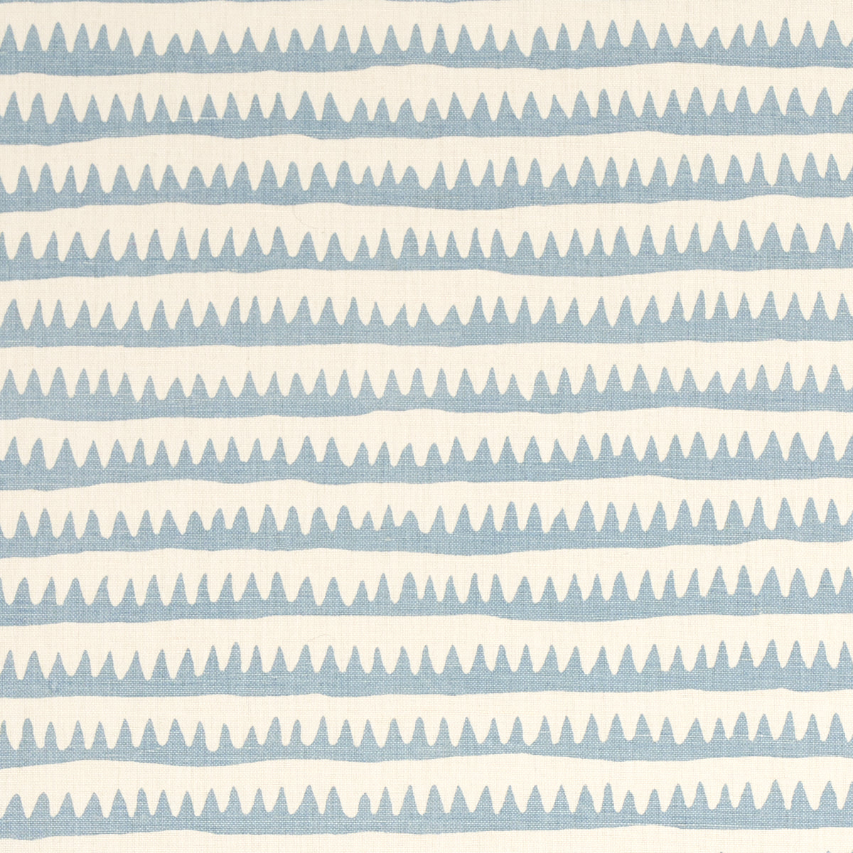 Corfu Hand Printed Stripe fabric in sky color - pattern number 177975 - by Schumacher in the Full Bloom collection
