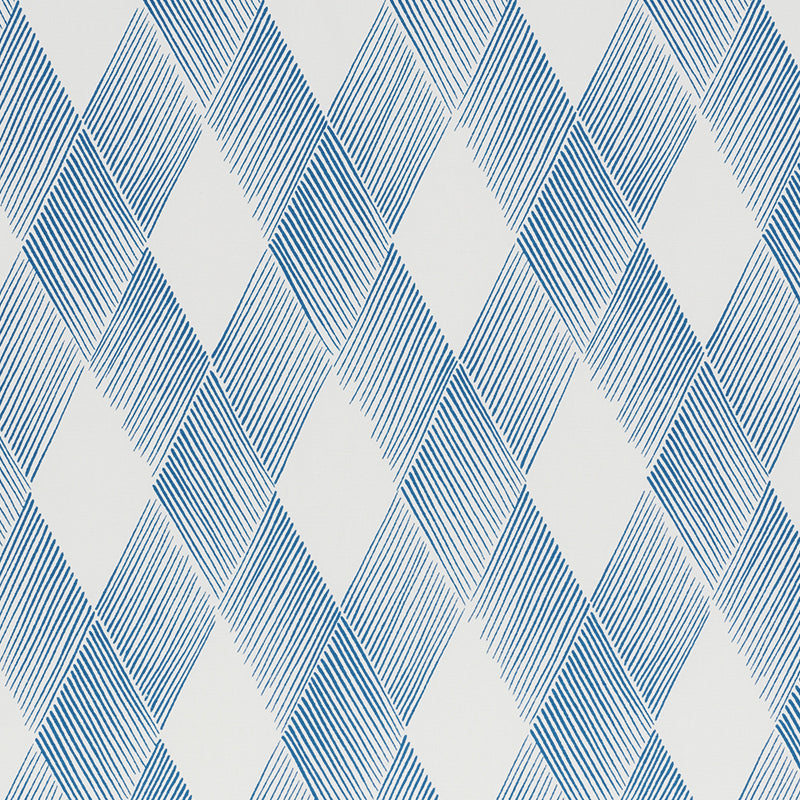 Fetlock fabric in blue color - pattern number 178042 - by Schumacher in the Club Cavalier collection