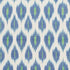Presidio Ikat fabric in peacock color - pattern number 178060 - by Schumacher in the Free Spirit collection