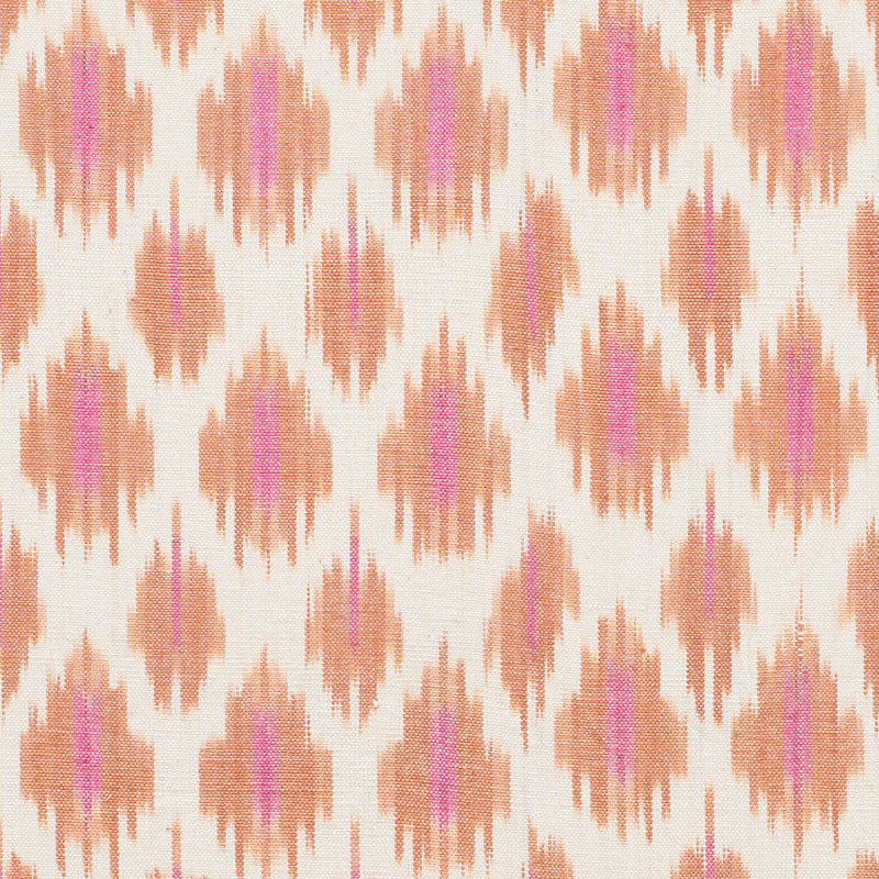 Presidio Ikat fabric in orange color - pattern number 178061 - by Schumacher in the Free Spirit collection