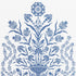 Iznik Sheer fabric in blue color - pattern number 178090 - by Schumacher in the Ottoman Chic collection