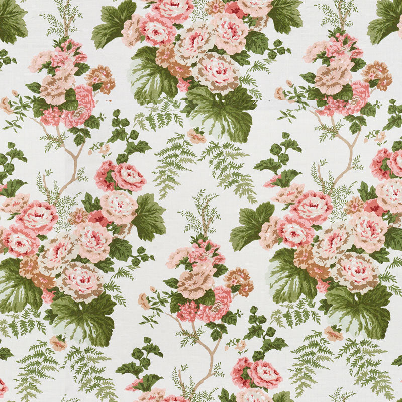 Wycombe Park fabric in pink color - pattern number 178112 - by Schumacher in the Schumacher Classics collection