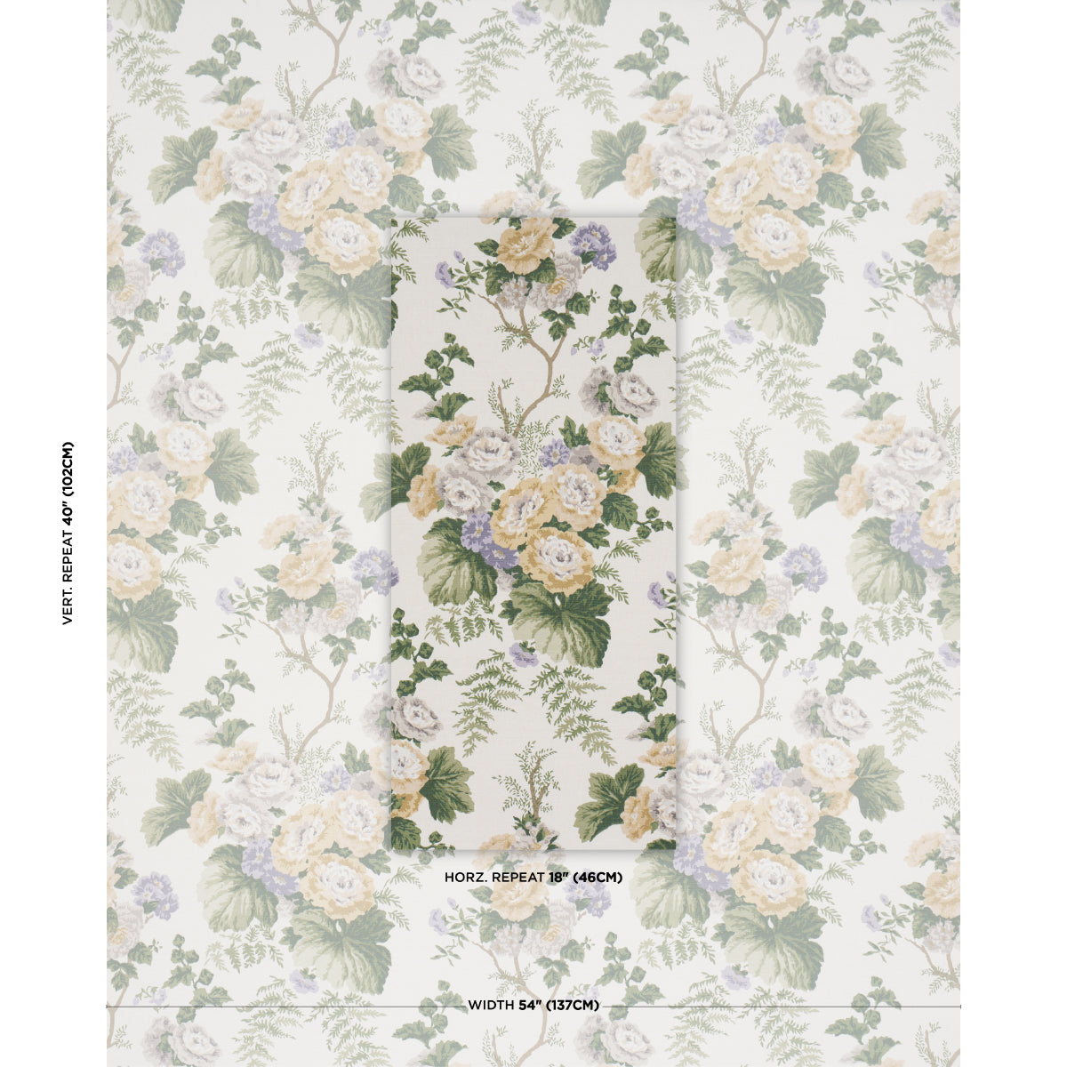 Wycombe Park fabric in Spring color - pattern number 178114 - by Schumacher in the Schumacher Classics collection