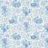 Pomegranate Botanical fabric in blue color - pattern number 178124 - by Schumacher in the Schumacher Classics collection