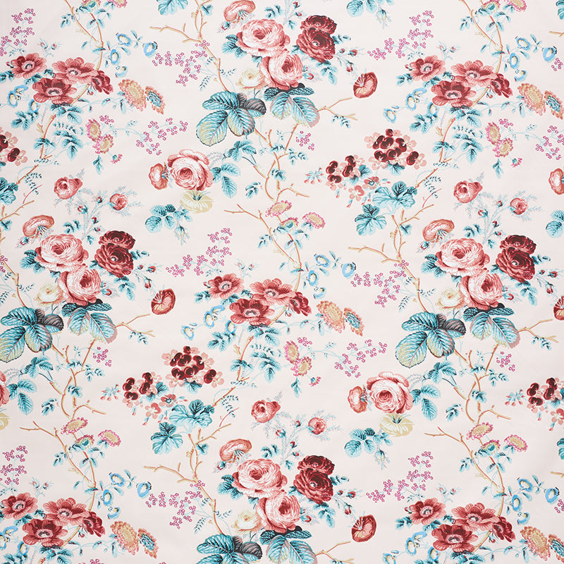 Salisbury Chintz fabric in rose color - pattern number 178152 - by Schumacher in the Schumacher Classics collection
