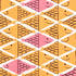 Fish School fabric in orange and pink color - pattern number 178210 - by Schumacher in the Vera Neumann collection