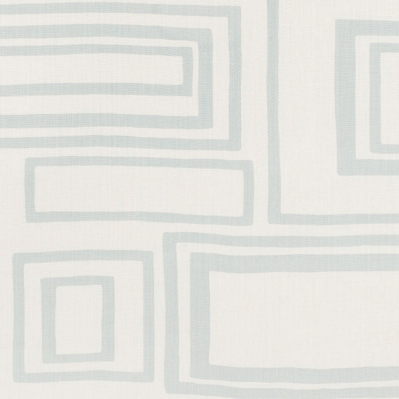 Large Open Boxes fabric in mineral color - pattern number 178220 - by Schumacher in the Vera Neumann collection