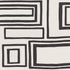 Large Open Boxes fabric in black color - pattern number 178222 - by Schumacher in the New Wave: Black & White collection