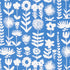 Wild Things fabric in blue color - pattern number 178251 - by Schumacher in the Vera Neumann collection