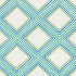 Square Dance fabric in peacock color - pattern number 178270 - by Schumacher in the Vera Neumann collection