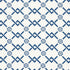 Fretwork Flower fabric in pacific color - pattern number 178310 - by Schumacher in the Timothy Corrigan collection