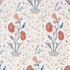 Khilana Floral fabric in delft and rose color - pattern number 178330 - by Schumacher in the Palampore collection