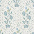 Khilana Floral fabric in peacock color - pattern number 178331 - by Schumacher in the Palampore collection