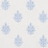 Asara Flower Sheer fabric in blue color - pattern number 178372 - by Schumacher in the Patterned Sheers & Casements collection