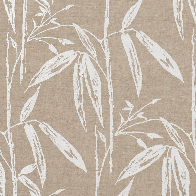 Bamboo Garden Sheer fabric in natural color - pattern number 178380 - by Schumacher in the Patterned Sheers &amp; Casements collection