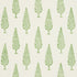 Juniper Block Print fabric in green color - pattern number 178511 - by Schumacher in the Palampore collection