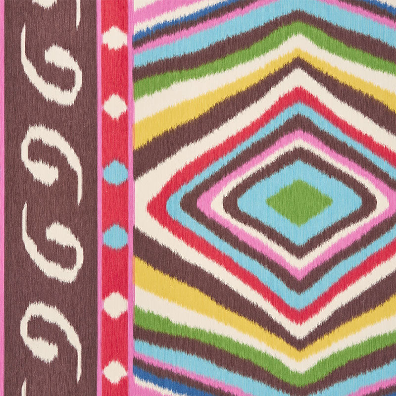Terence Ikat fabric in multi color - pattern number 178580 - by Schumacher in the Ikat Collection collection