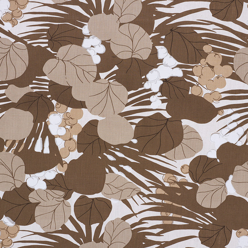 Sea Grapes fabric in bark color - pattern number 178632 - by Schumacher in the Tropicana collection