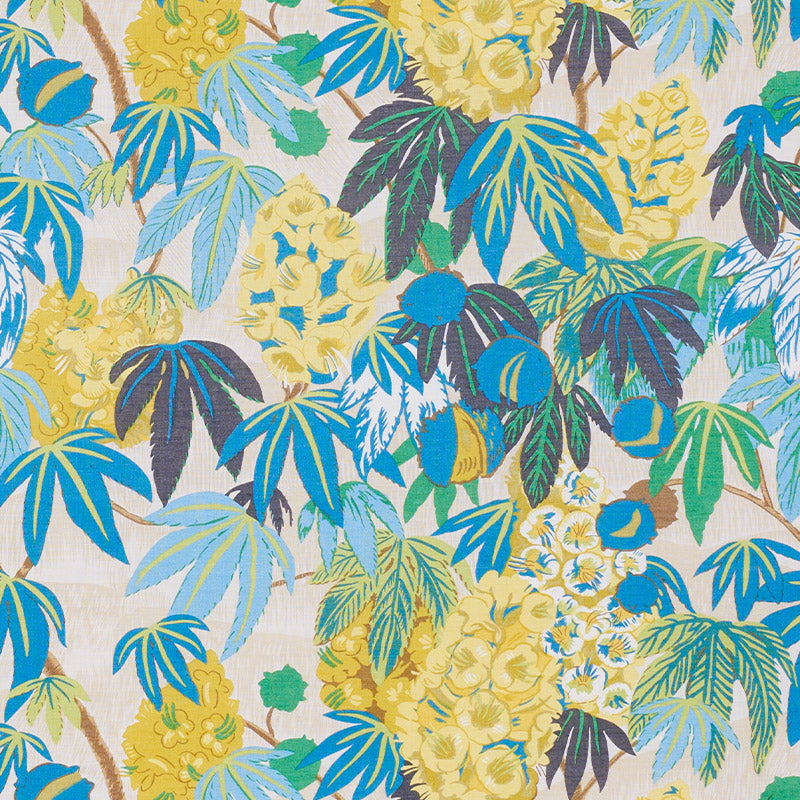 Del Lungo fabric in citron color - pattern number 178641 - by Schumacher in the Tropicana collection