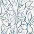 Solandra Vine fabric in blue color - pattern number 178700 - by Schumacher in the Freehand collection