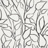 Solandra Vine fabric in black color - pattern number 178702 - by Schumacher in the Freehand collection