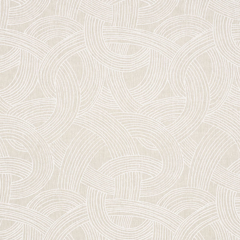 Freeform fabric in natural color - pattern number 178712 - by Schumacher in the Freehand collection