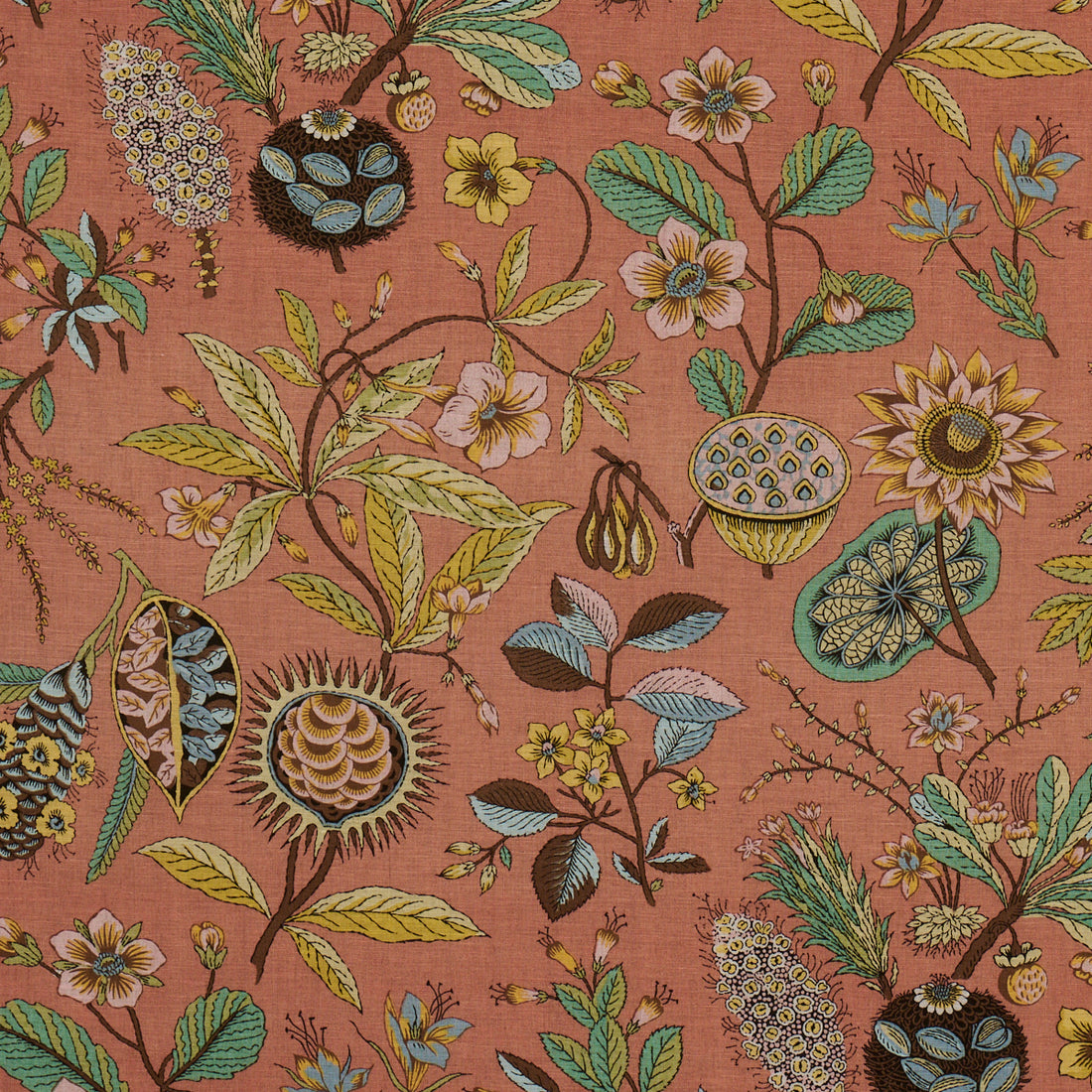 Roca Redonda fabric in spice color - pattern number 178774 - by Schumacher in the A Love Affair collection