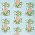 Pineapples Chintz fabric in sky color - pattern number 178801 - by Schumacher in the Isola Indoor/Outdoor collection