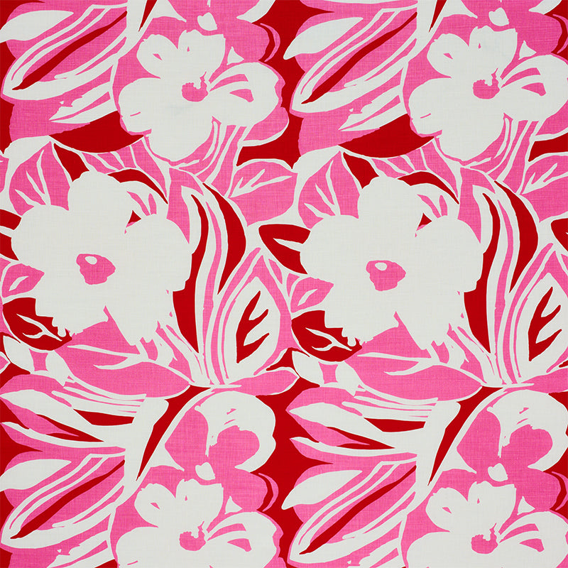 Stevie fabric in pink color - pattern number 178861 - by Schumacher in the Flower Power collection