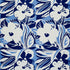Stevie fabric in blue color - pattern number 178862 - by Schumacher in the Flower Power collection
