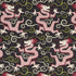 Bixi Dragon fabric in black color - pattern number 179001 - by Schumacher in the Schumacher X Williams Sonoma collection