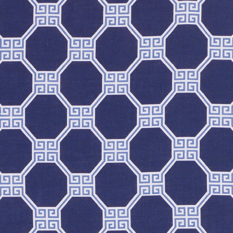 Octavia fabric in blue color - pattern number 179020 - by Schumacher in the Schumacher X Williams Sonoma collection