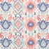 Elizia Ikat fabric in rose and indigo color - pattern number 179052 - by Schumacher in the New Traditional collection
