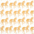 Marwari Horse fabric in mustard color - pattern number 179131 - by Schumacher in the Molly Mahon collection