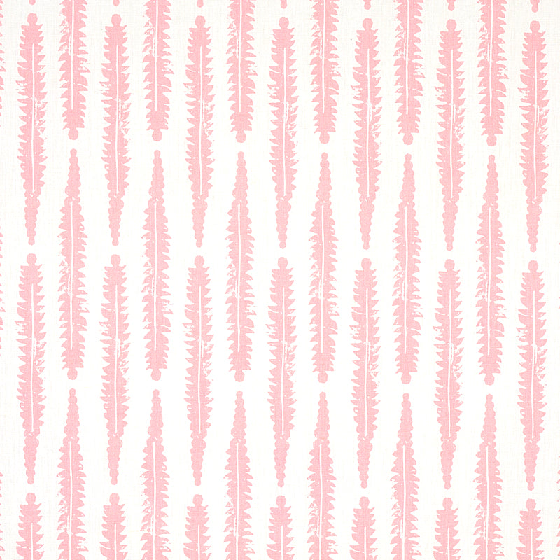 Fern fabric in pink color - pattern number 179150 - by Schumacher in the Molly Mahon collection