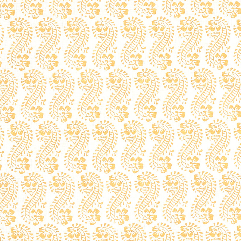 Lani fabric in gold color - pattern number 179181 - by Schumacher in the Molly Mahon collection